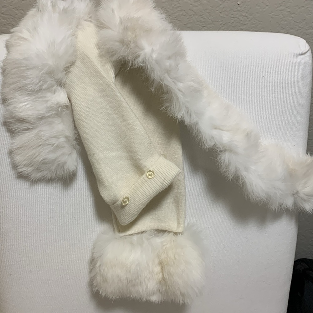Vintage detachable rabbit hair sweater - Picture 8 of 9
